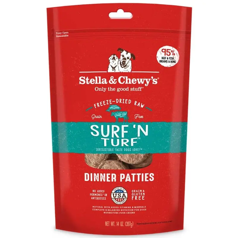 Stella & Chewy’S Surf ‘N Turf Freeze-Dried Raw Dinner Patties For Dogs 1